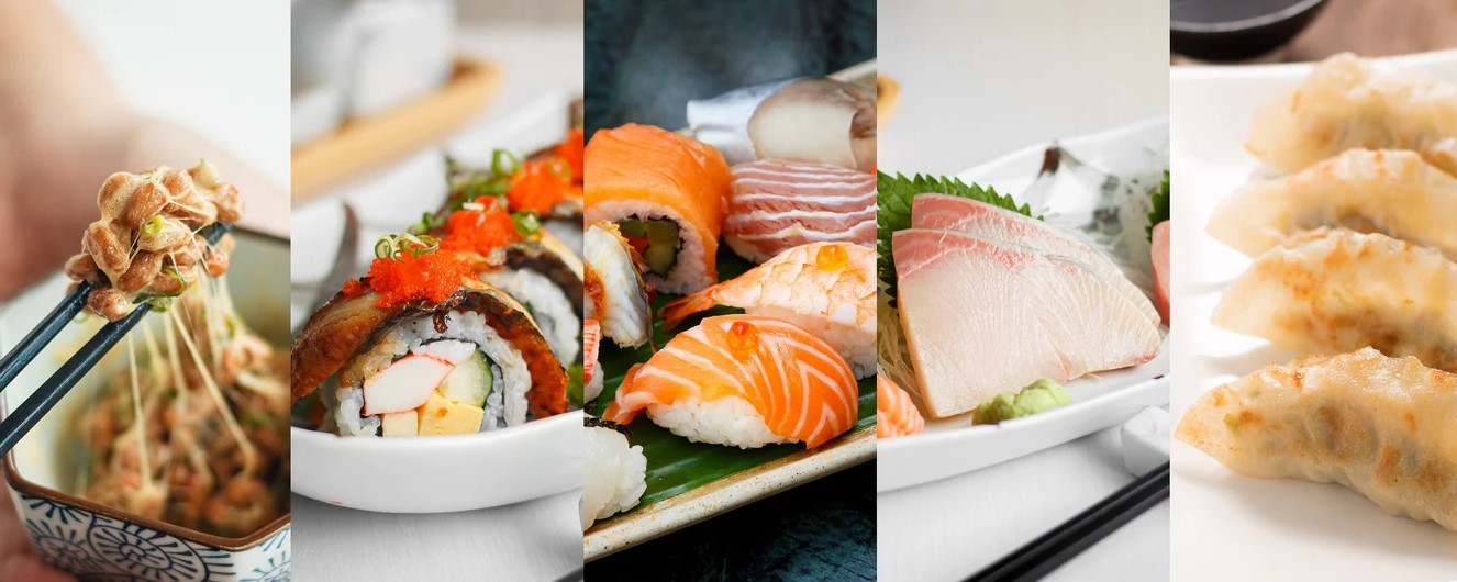 Ẩm thực Nhật Bản với nhiều món ăn đặc sắc.