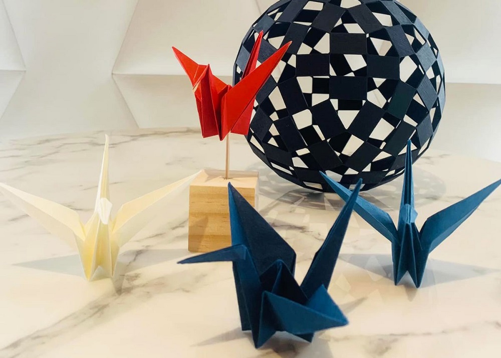 Giấy washi được sử dụng trong nghệ thuật gấp giấy origami. (Ảnh từ Internet)