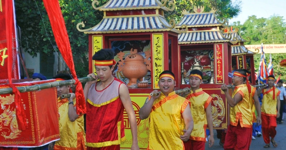 Lễ giỗ tổ nghề gốm Thanh Hà được tổ chức trang trọng hằng năm. (Ảnh từ Internet)