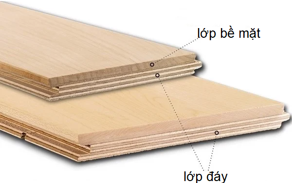 Cấu tạo của sàn gỗ Engineer